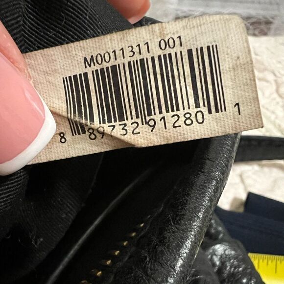 Marc Jacobs New York Crossbody Purse Handbag Black Leather Small Gold Hardware - Picture 10 of 10